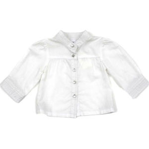 NWT Egg Baby Ivory Infant Girl Blouse 6-12 months